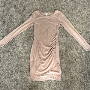 Light pink long sleeve dress